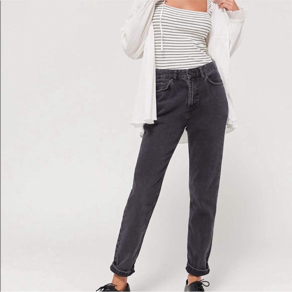 Urban Outfitters BDG high rise mom jeans sz 27 tapered 90s gray denim